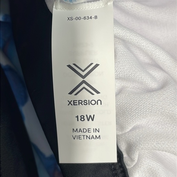 Xersion In A Haze Draped Back Tankini Top Pool Blue 18W - Picture 9 of 14